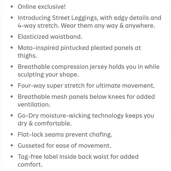 NWT Old Navy 5 Pairs High-Rise Moto Compression 7/8-Length Street Leggings Tall - Picture 8 of 10